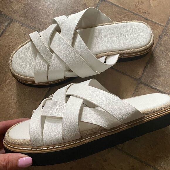 French Connection White Sandals - Picture 1 of 5